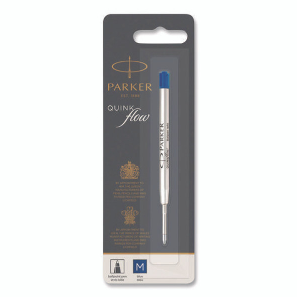 Refill for Parker Ballpoint Pens, Medium Conical Tip, Blue Ink