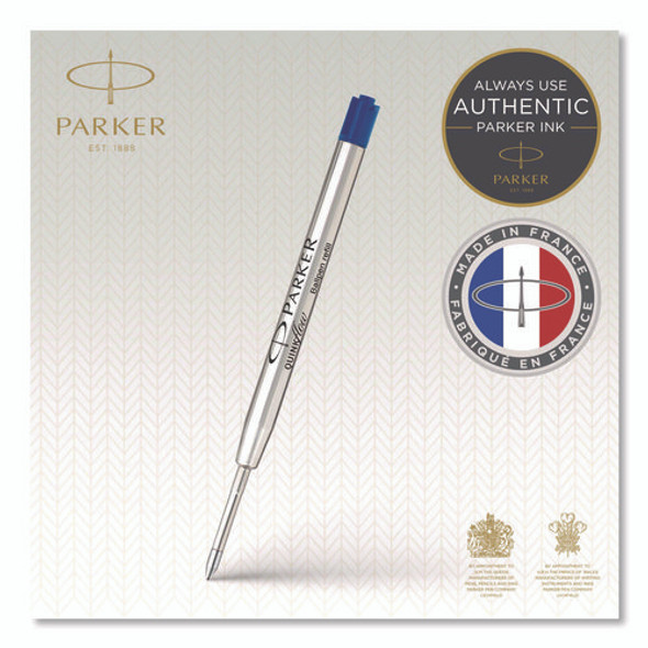 Refill for Parker Ballpoint Pens, Medium Conical Tip, Blue Ink