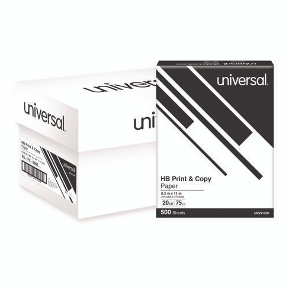 High-Bright Multipurpose Paper, 20 lb Bond Weight, 8.5 x 11, White, 500 Sheets/Ream, 10 Reams/Carton, 40 Cartons/Pallet