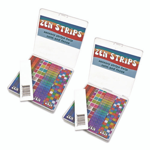 Zen Strips, Sandy Brights Rainbow Assorted Colors, 80/Carton