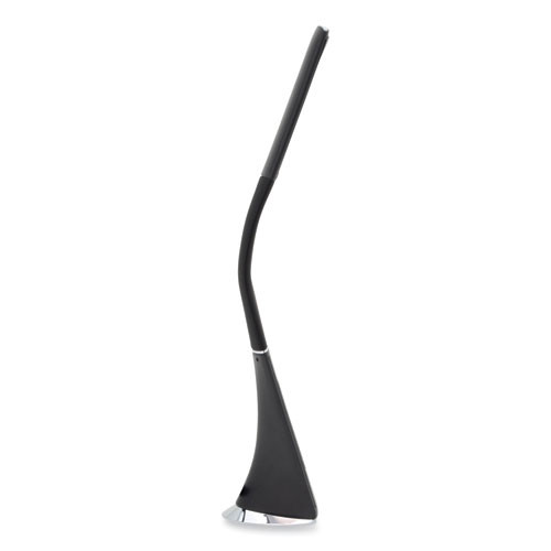 LRD Task Lamp with Digital Display, Gooseneck, 16" High, Black