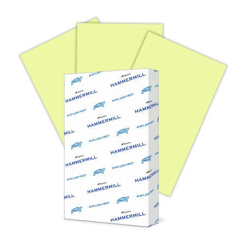 Colors Print Paper, 20 lb Bond Weight, 8.5 x 14, Canary, 500/Ream