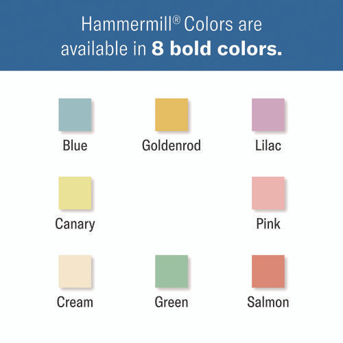 Colors Print Paper, 20 lb Bond Weight, 8.5 x 14, Canary, 500/Ream