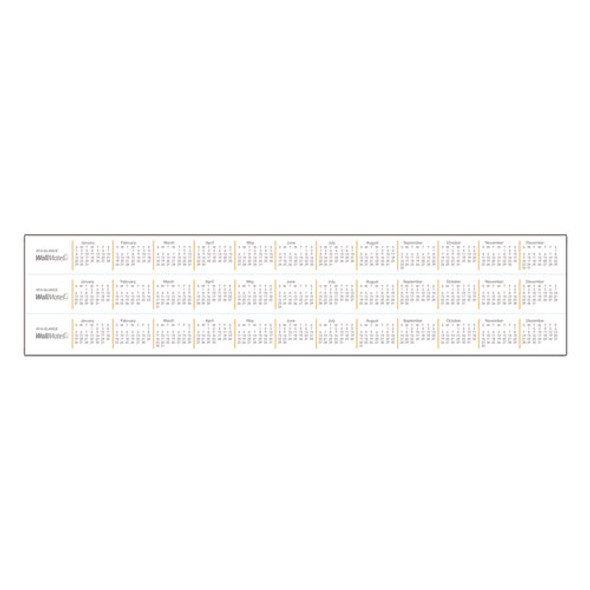 WallMates Self-Adhesive Dry Erase Monthly Planning Surfaces, 24 x 18, White/Gray/Orange Sheets, Undated
