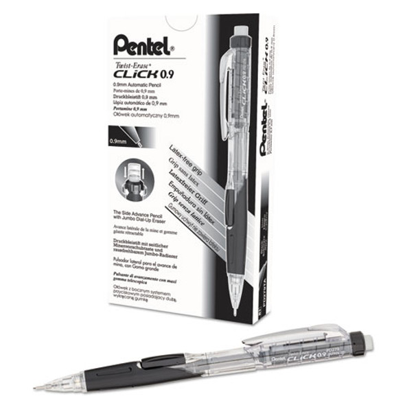 Twist-Erase CLICK Mechanical Pencil, 0.9 mm, HB (#2), Black Lead, Black Barrel Twist-Erase CLICK Mechanical Pencil, 0.9 mm, HB (#2), Black Lead, Black Barrel