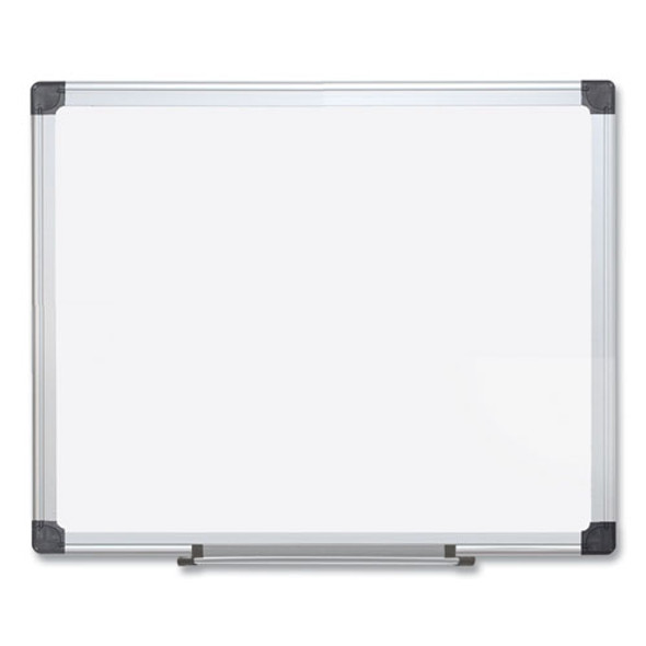 Porcelain Value Dry Erase Board, 48" x 96", White Surface, Satin Aluminum Frame Porcelain Value Dry Erase Board, 48" x 96", White Surface, Satin Aluminum Frame