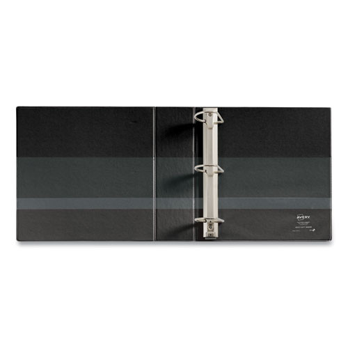 Heavy-Duty Non Stick View Binder with DuraHinge and Slant Rings, 3 Rings, 3" Capacity, 11 x 8.5, Black, (5600)