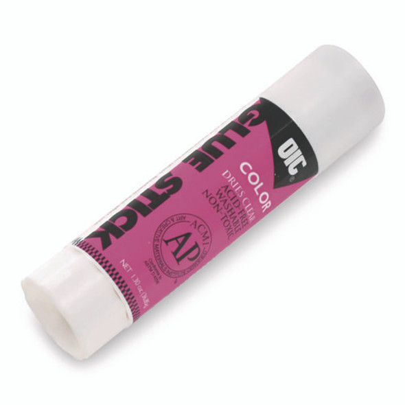 Glue Stick,1.3 oz, Applies Purple, Dries Clear