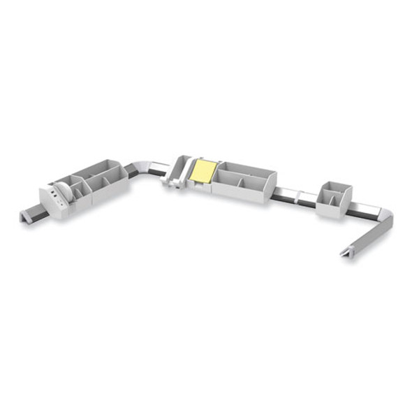 Konnect Desk Organizer and Cable Management 17-Piece Kit, Plastic, White Konnect Desk Organizer and Cable Management 17-Piece Kit, Plastic, White