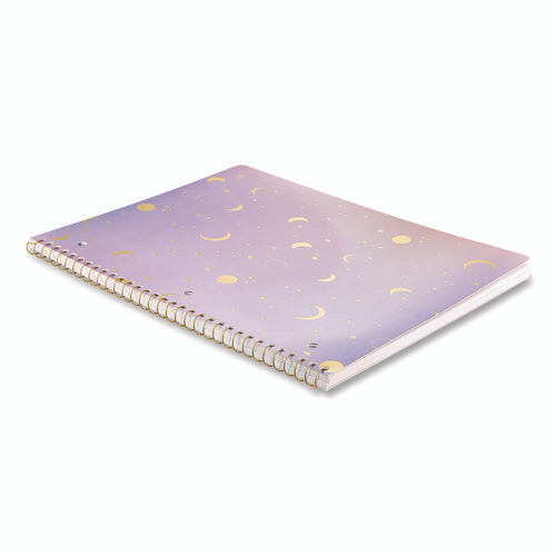 Celestial Body Spiral Notebook, 1-Subject, Medium/College Rule, Assorted Cover Colors/Designs, (80) 11 x 8.5 Sheets, 3/Pack