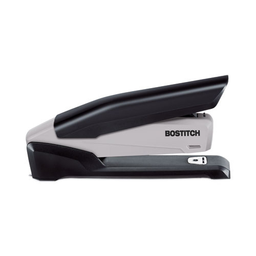 EcoStapler Spring-Powered Desktop Stapler with Antimicrobial Protection, 20-Sheet Capacity, Gray/Black