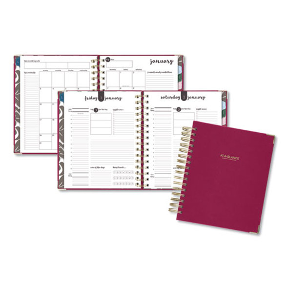 Harmony Daily Hardcover Planner, 8.75 x 7, Berry Cover, 12-Month (Jan to Dec): 2025 Harmony Daily Hardcover Planner, 8.75 x 7, Berry Cover, 12-Month (Jan to Dec): 2025