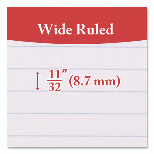 Filler Paper, Side: 3-Hole Punched, Wide/Legal Rule, 150/Pack