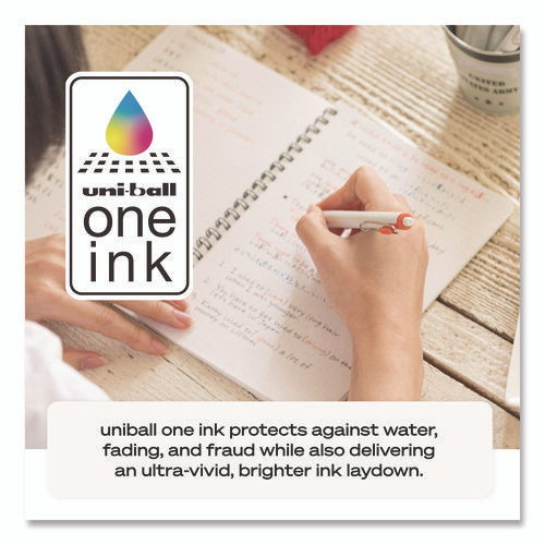 uniONE Gel Pen, Retractable, Medium 0.7 mm, Assorted Fashion Ink and Barrel Colors, 5/Pack