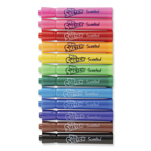 Scented Watercolor Marker, Broad Chisel Tip, Assorted Colors, 12/Set