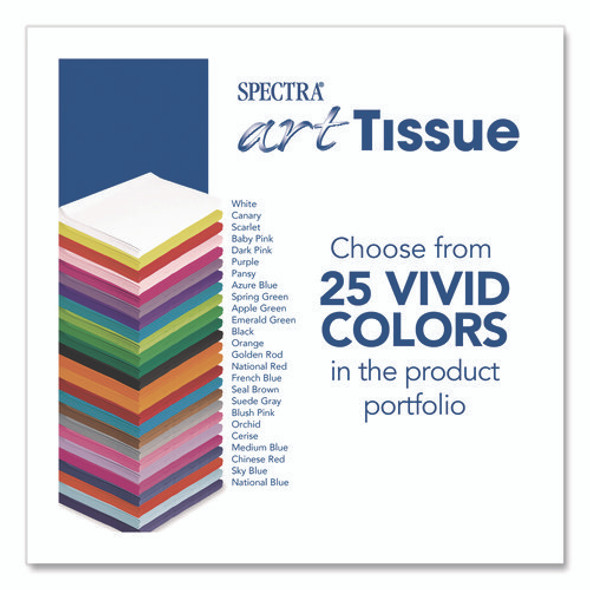 Spectra Art Tissue, 23 lb Tissue Weight, 20 x 30, Black, 24/Pack