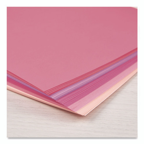 Color Paper - "Interstellar Pinks" Assortment, 24 lb Bond Weight, 8.5 x 11, Assorted Pink Colors, 100/Pack