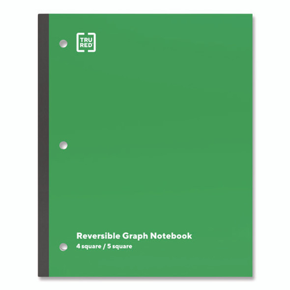 Wireless One-Subject Notebook, Quadrille Rule, Green Cover, (80) 11 x 8.5 Sheets