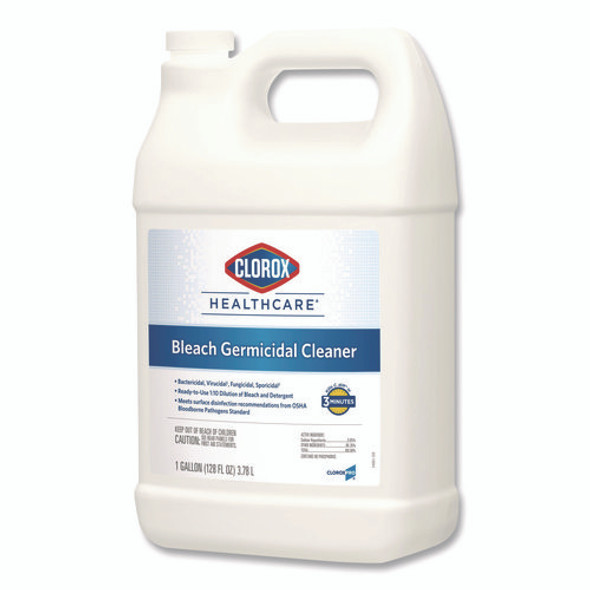 Bleach Germicidal Cleaner, 128 oz Refill Bottle, 4/Carton