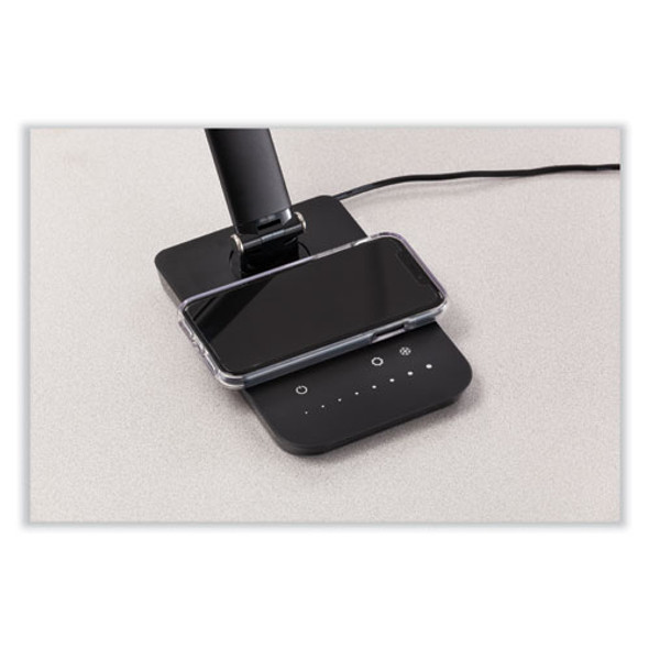 Vamp LED Wireless Charging Lamp, Multi-pivot Neck, 16.75" High, Black Vamp LED Wireless Charging Lamp, Multi-pivot Neck, 16.75" High, Black