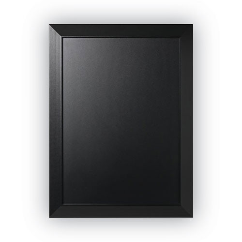 Kamashi Chalk Board, 36" x 24", Black Surface, Black Wood Frame