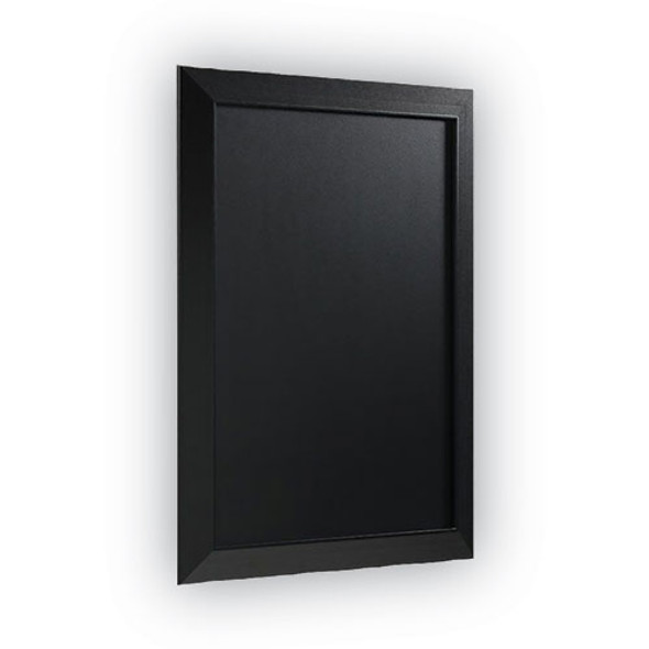 Kamashi Chalk Board, 36" x 24", Black Surface, Black Wood Frame