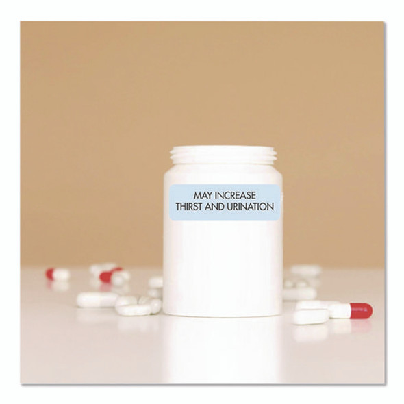 Veterinary Medication Instruction Labels, May Increase Thirst and Urination, 1.5 x 0.5, Blue, 500 Labels