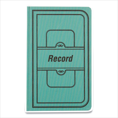 Tuff Series Record Book, Green Cover, 12 x 7.5 Sheets, 500 Sheets/Book