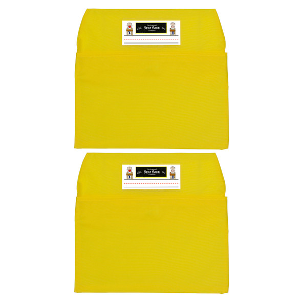 Seat Sack, Small, 12 inch, Chair Pocket, Yellow, Pack of 2