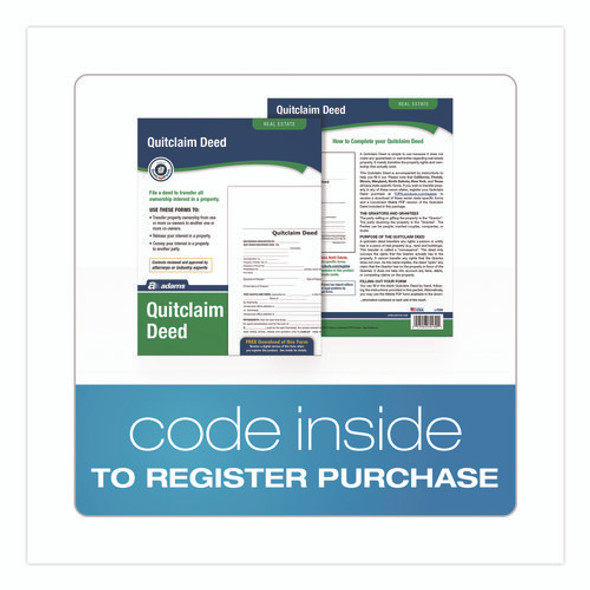 Quitclaim Deed Forms with Instructions and Free Downloads, One-Part (No Copies), 8.5 x 11, 4 Forms Total