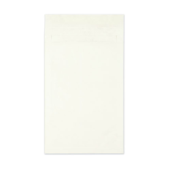 Heavyweight 18lb Tyvek Open End Expansion Mailers, #15 1/2, Cheese Blade Flap, Redi-Strip Closure, 12 x 16, White, 100/Carton