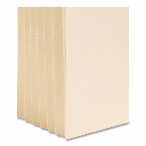 Manila End Tab TUFF Pockets, 5.25" Expansion, Letter Size, Manila, 10/Box