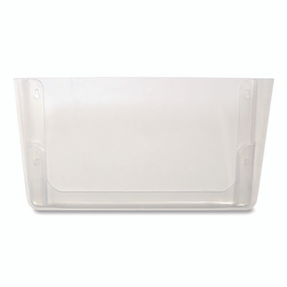 Unbreakable Plastic Wall File, Letter Size, 13" x 3.69" x 7.16", Clear