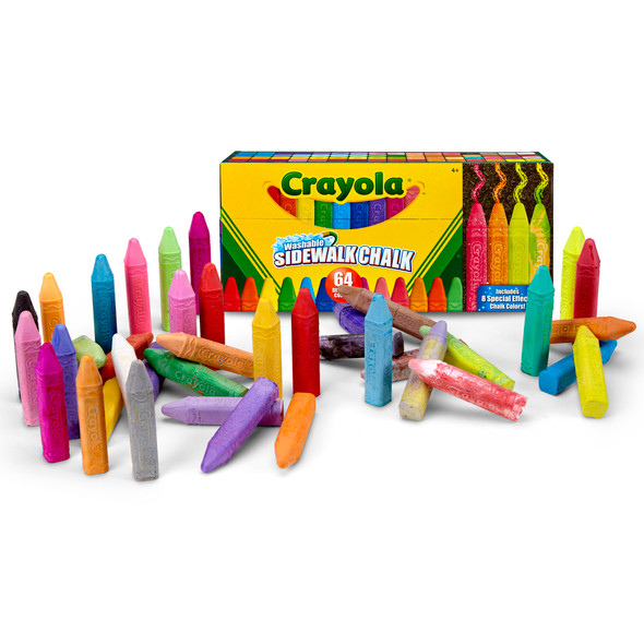 Ultimate Washable Sidewalk Chalk, 64 Count