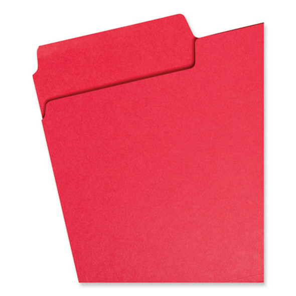 SuperTab Colored File Folders, 1/3-Cut Tabs: Assorted, Legal Size, 0.75" Expansion, 14-pt Stock, Assorted Colors, 50/Box