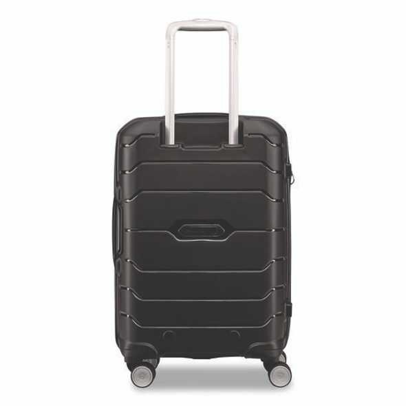 Freeform Hard Side Carry-On Suitcase, Four-Wheeled Spinner, 15.25 x 10 x 21.25, Black