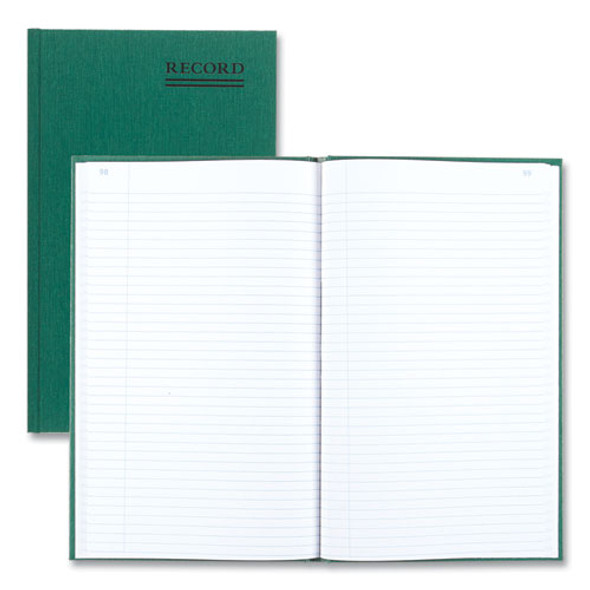 Emerald Series Account Book, Green Cover, 12.25 x 7.25 Sheets, 150 Sheets/Book