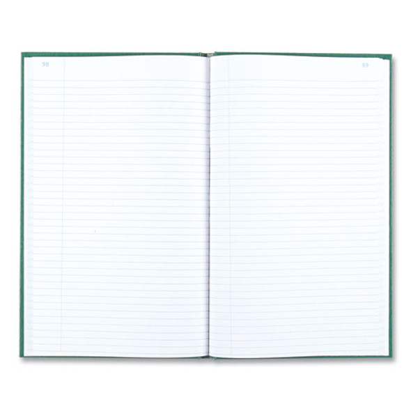 Emerald Series Account Book, Green Cover, 12.25 x 7.25 Sheets, 150 Sheets/Book