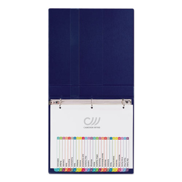 Customizable TOC Ready Index Multicolor Tab Dividers, 26-Tab, A to Z, 11 x 8.5, White, Contemporary Color Tabs, 1 Set