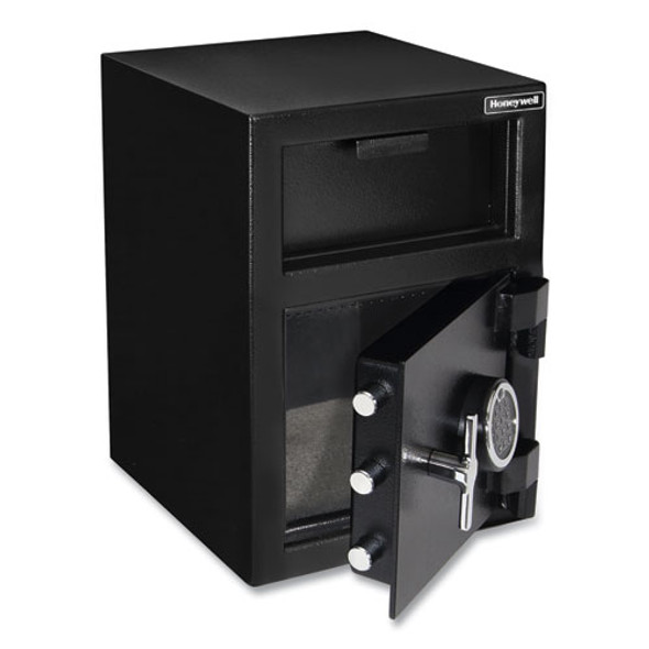 Steel Depository Safe with Digital Lock, 14 x 15.2 x 20.2, 1.06 cu ft, Black Steel Depository Safe with Digital Lock, 14 x 15.2 x 20.2, 1.06 cu ft, Black
