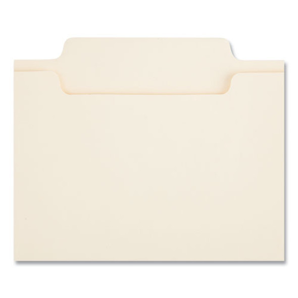 Reinforced Top Tab Fastener Folders, 0.75" Expansion, 2 Fasteners, Legal Size, Manila Exterior, 50/Box