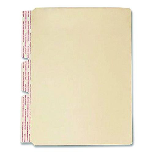 Standard Side-Flap Classification Folder Dividers, 1 Fastener, Letter Size, Manila, 100/Box