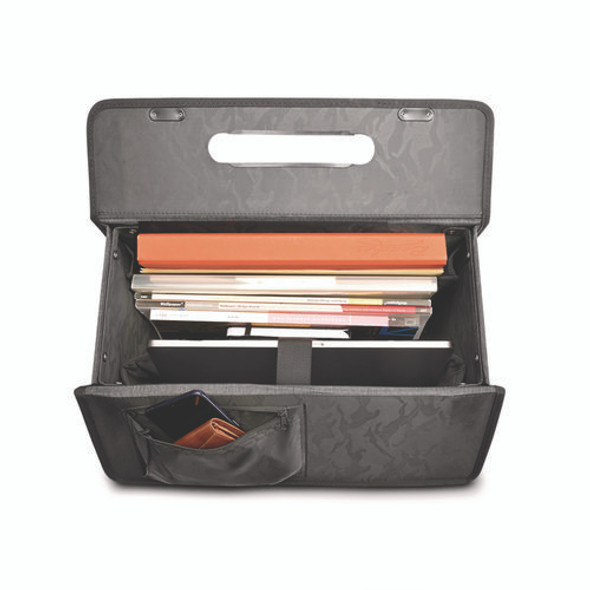 Classic Recycled Rolling Catalog Case, Fits Device Up to 17.3", 9.31 x 9.31 x 16.14, Gray/Black