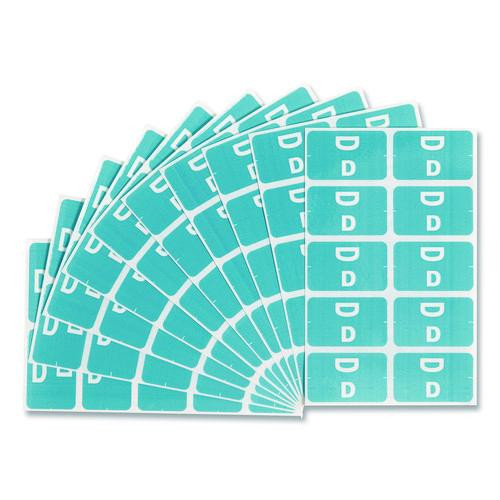 AlphaZ Color-Coded Second Letter Alphabetical Labels, D, 1 x 1.63, Light Blue, 10/Sheet, 10 Sheets/Pack