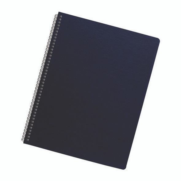 Futura Oversize Presentation Covers, Punched, 11.25 x 8.75, Navy, 25/Pack