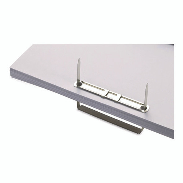 Two-Prong File Fastener Sets, 2" Capacity, 2.75" Center to Center, Silver, 50/Box