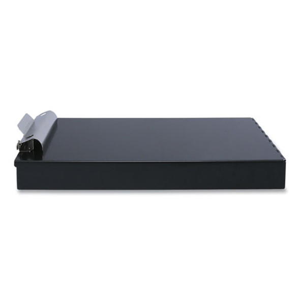 Redi-Rite Aluminum Storage Clipboard, 1" Clip Capacity, Holds 8.5 x 11 Sheets, Black