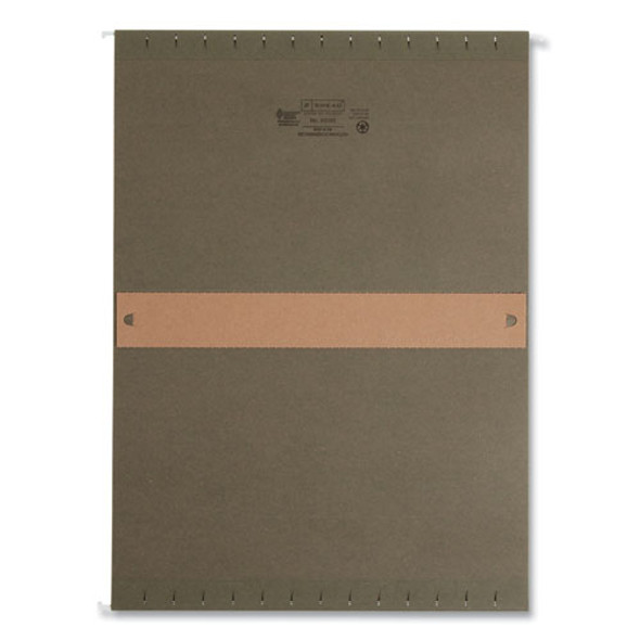 Box Bottom Hanging File Folders, 2" Capacity, Legal Size, Standard Green, 25/Box