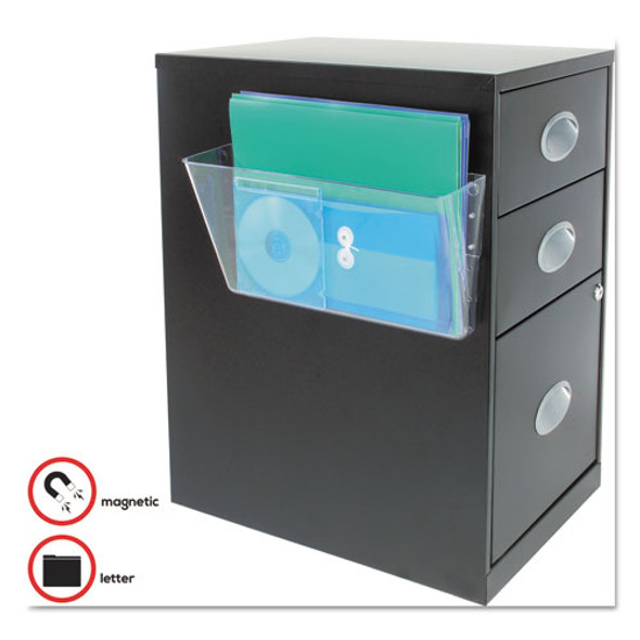 Magnetic DocuPocket Wall File, Letter Size, 13" x 4" x 7", Clear Magnetic DocuPocket Wall File, Letter Size, 13" x 4" x 7", Clear