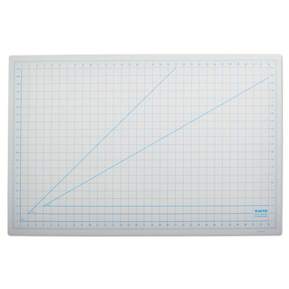 Self-Healing Cutting Mat, Nonslip Bottom, 1" Grid, 24 x 36, Gray